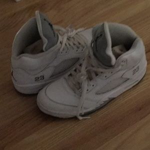 Air Jordan 5 White Metallic